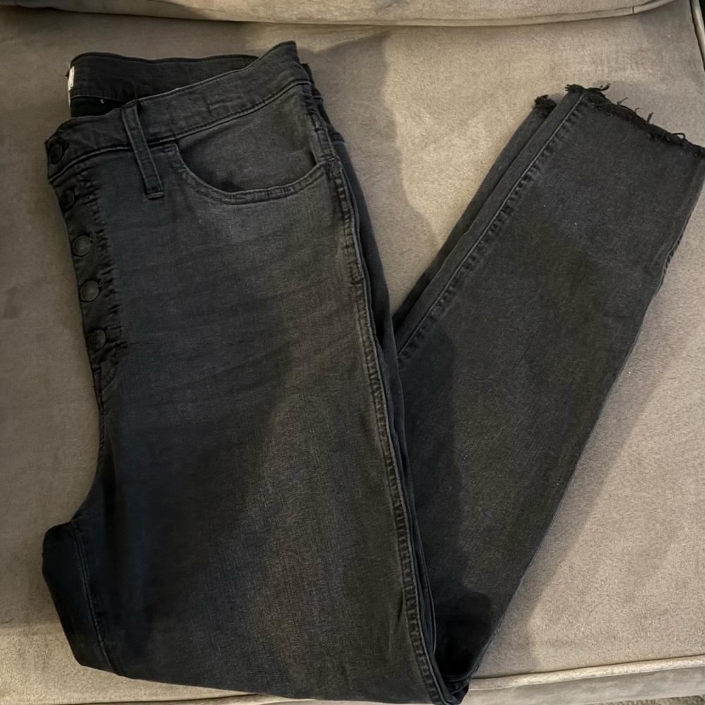 Madewell Black Skinny Jeans with Stretch
